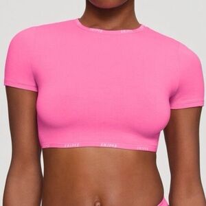 SKIMS Cotton Logo Super-Crop